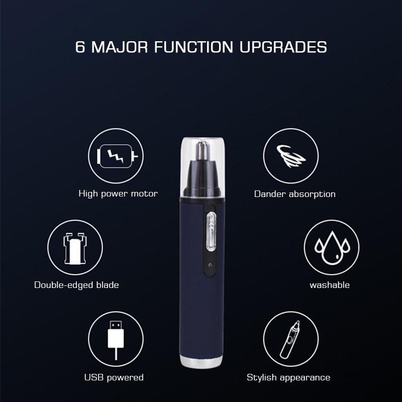 Electric Nose Hair Trimmer Eyebrow Multifunction Nasal Clipper Shaver