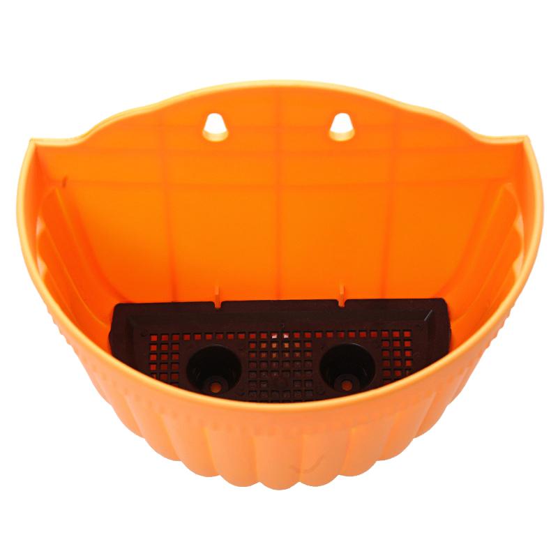 Flower Pot Exquisite Wall-mounted Plastic Wall Hanging Basket Flowerpot For Outdoor Garden Balcony Planter Bucket Home Decor