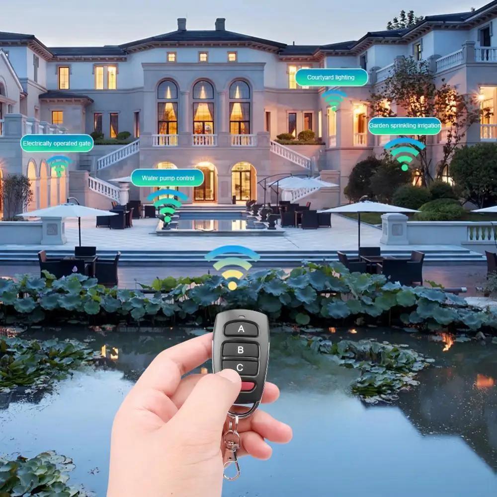 433Mhz Copy Remote Control 4CH 315MHz Clone Function RF Transmitter Auto Cloning Duplicator Key Replacement for Garage Door Gate