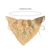 Crochet Hair Bandana Headbands Knitted Bowknot Head Scarf Festival Headwrap