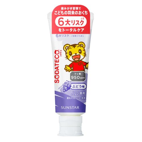 

SODATECO Children s Toothpaste, Grape, with 950ppm Fluoride (Children s Grape Toothpaste, Cavity Prevention, Sunstar) 70g
