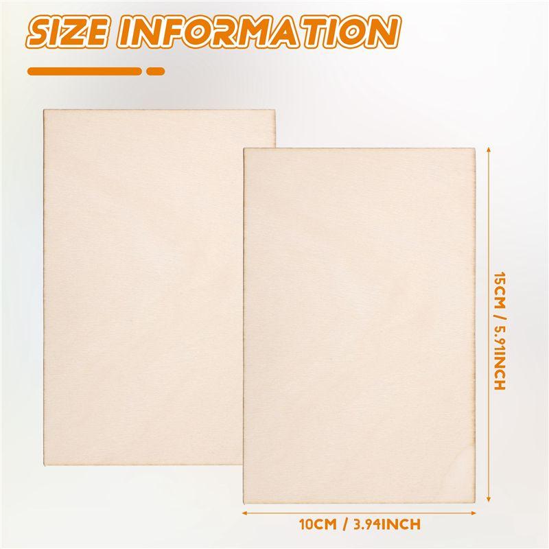 M-Modern-15er Pack Unfertige Holzplatten, Dünne Holzplatte Für Haus Flugzeug Schiff Boot Kunsthandwerk, DIY-Dekorationen