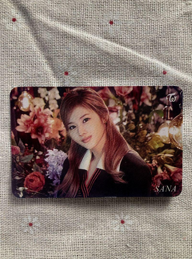 

[USED] TWICE Sana Card Early Reservation Bonus Donut High Touch Ticket Trading Card