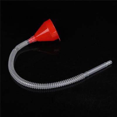 Red Flexible Car Motorcycle Funnel Spout Mesh Screen Strainer Gasoline