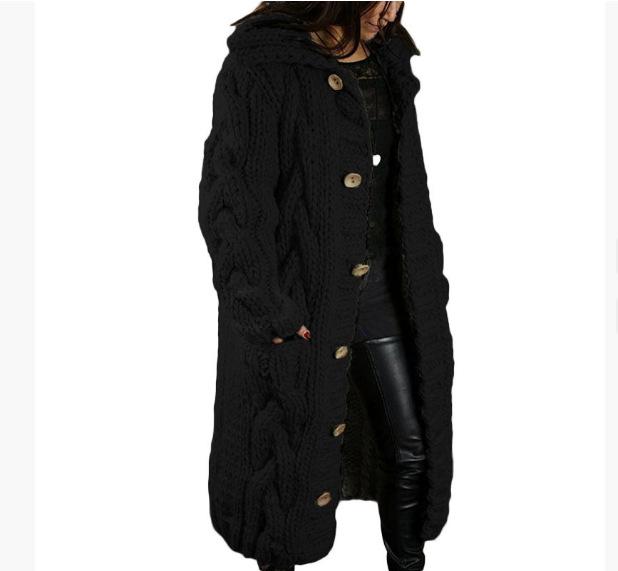 2025 Women's Plus Size Fashion Cardigan Sweater Coat - European & American Style Knitwear