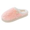 Women's Fashionable Diamond Shaped Cotton Slippers With A Poop Like Feel For Indoor Home Warmth House Slippers Women Washable