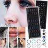 40/60Pcs Women Nose Piercing Ring Steel Silver Surgical Hoop Cartilage Stud