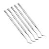 5pcs Stainless Steel Nail File for Manicure and Pedicure Single Metal Files for Fingernails and Toenails Portable Nail Art Tool