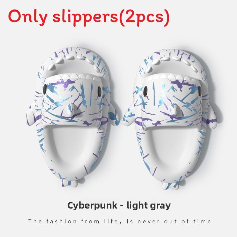 Ciabatte Punk Shark Estive Casual in Eva Slip-on per Coppie con Antiscivolo e Comfort Rialzato