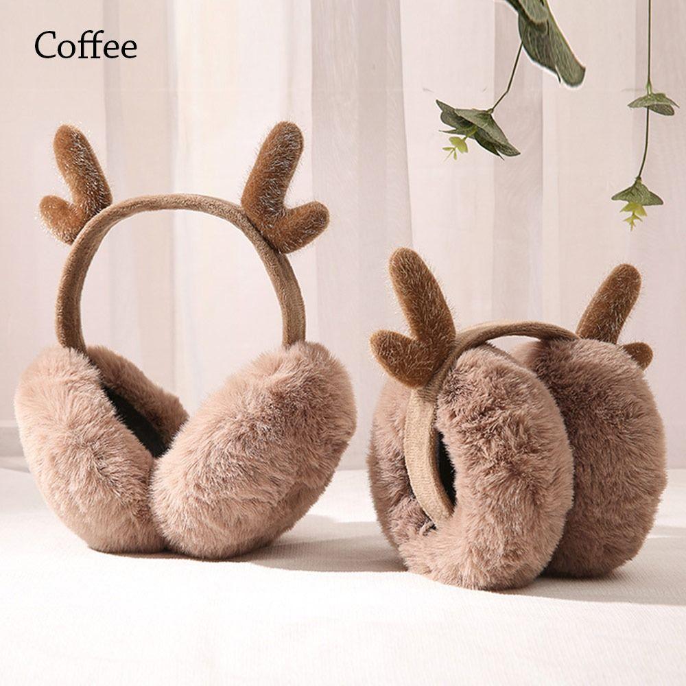 Foldable Earflaps Warm Ear Warmer Winter Plush Earmuffs  for Men Women