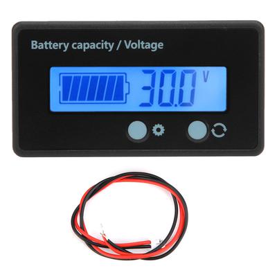 DC10?Écran LCD 100V Indicateur de niveau de batterie Voltmètre Testeur de tension Rétroéclairage bleu