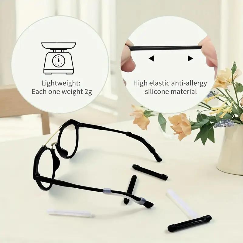 10-20pc Anti-slip Glasses Sleeve Silicone Temple Tips Eyeglass Retainer Eye Frame Leg Drag Fixed Ear Hook Bracket Glasses Access