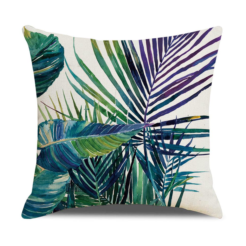 Ins Nordic Tropical Plant Pillow Cover New Home Furnishings Office Lumbar Cushion Pillow Cover