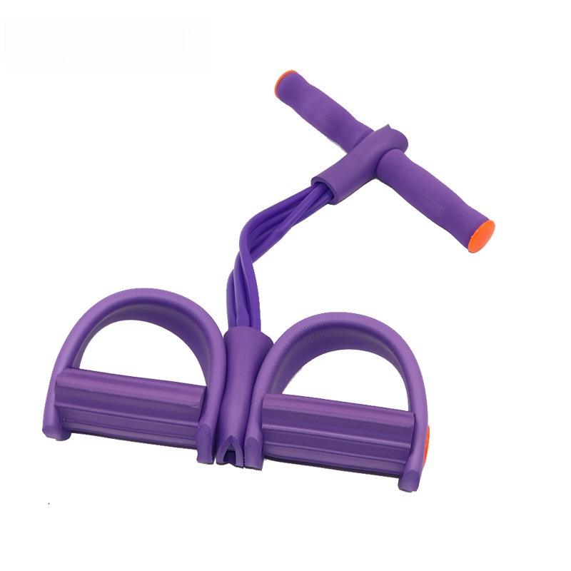 Functional Foot Pedals Foot Stirrups Elastic Rope Tension Rope Leg Puller Sit-ups  Abdominal Fitness Machine