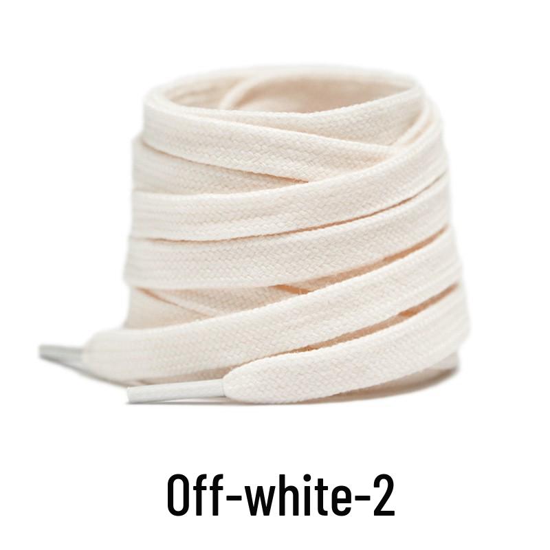 Double-Layer Cotton Shoelaces for Sports, Casual, Skate, and White Shoes