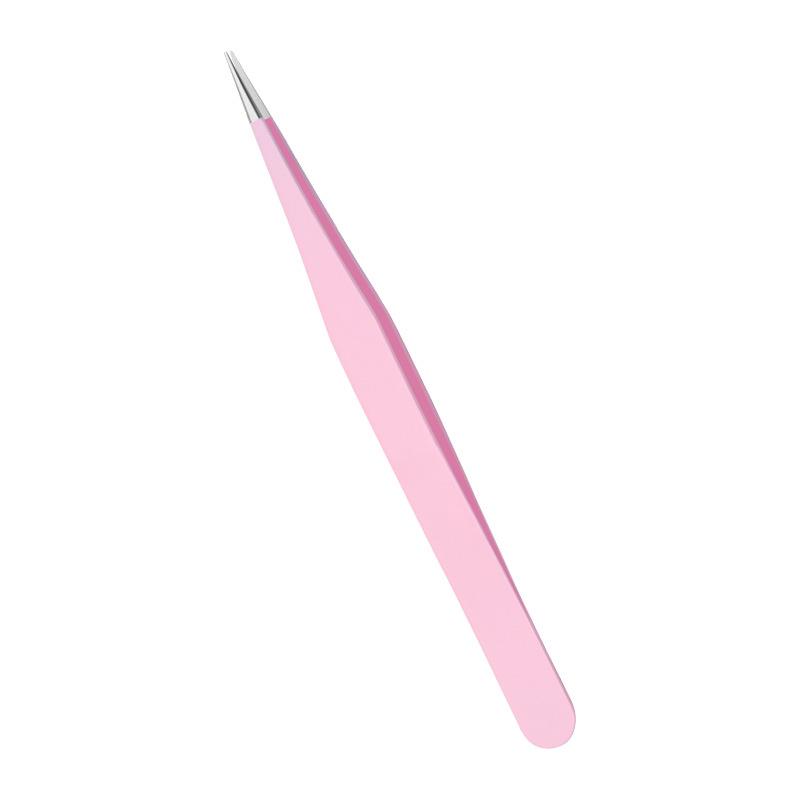 Nerezová ocel Zahnutá špička Pinzeta na prodlužování řas - Vysokohustotní Páv Motýl Kvetoucí Klip