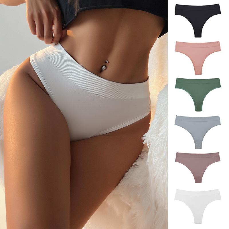 Big Size Female Spring and Summer Sexy Comfortable Breathable Hip High Waist Without A Scratch Briefs
