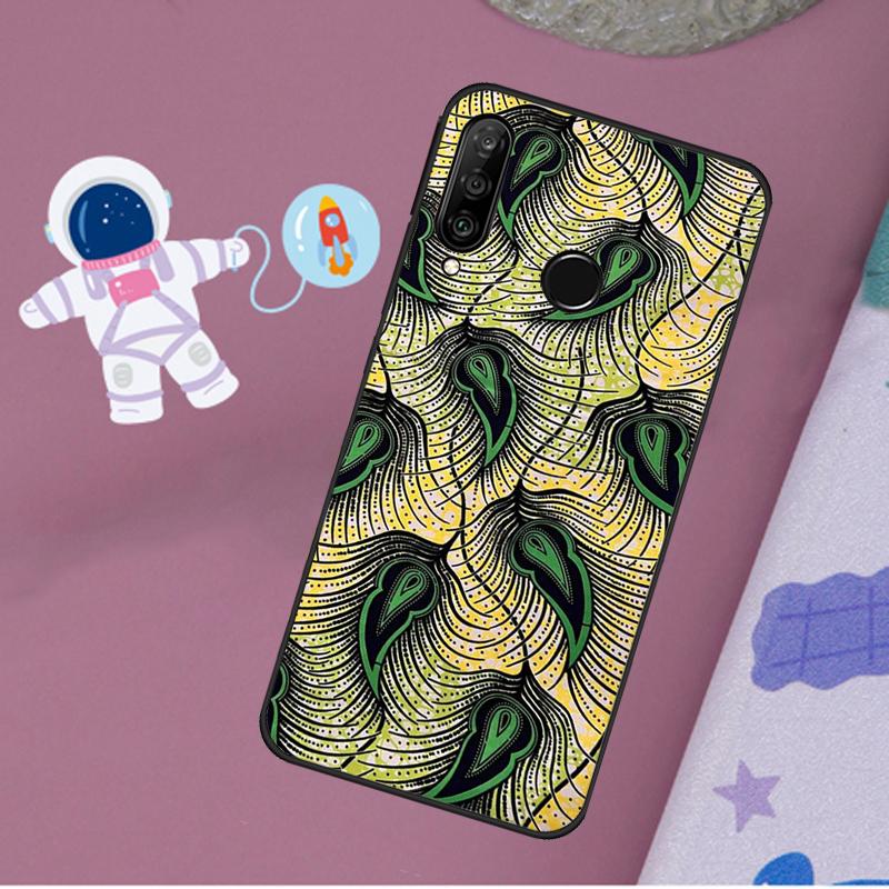 

African Print Fabric For Huawei Nova 10 9 SE 11 Pro Y60 Y70 Y90 Y61 Y91 Y72 Y73 12i 11i 8i P20 P30 P40 Lite Case Huawei Nova Y70