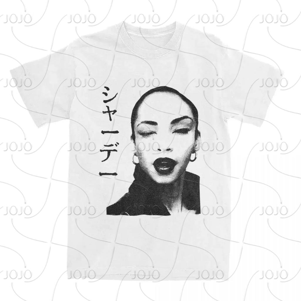 SADE Y2K Vintage Harajuku Oversized T-Shirt Men Women Goth Casual Hip-hop Streetwear Top Real Casa Tennis Club Design