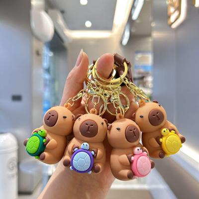Entzückender Capybara-Schlüsselanhänger – perfekter Anhänger für Schultaschen und Autos, Geschenk für Studenten