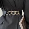 Fashion Chain Belt Elastic Metal Waist Belts for Women Ladies Coat Dress Belt Waistband