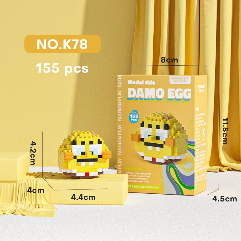 

Sanrio Cute And Charming Kuromi Sponge Construction Blocks Cartoon Mouse Stitch Blocks Adorable Model Assembly Playthings Children Present NO BOX