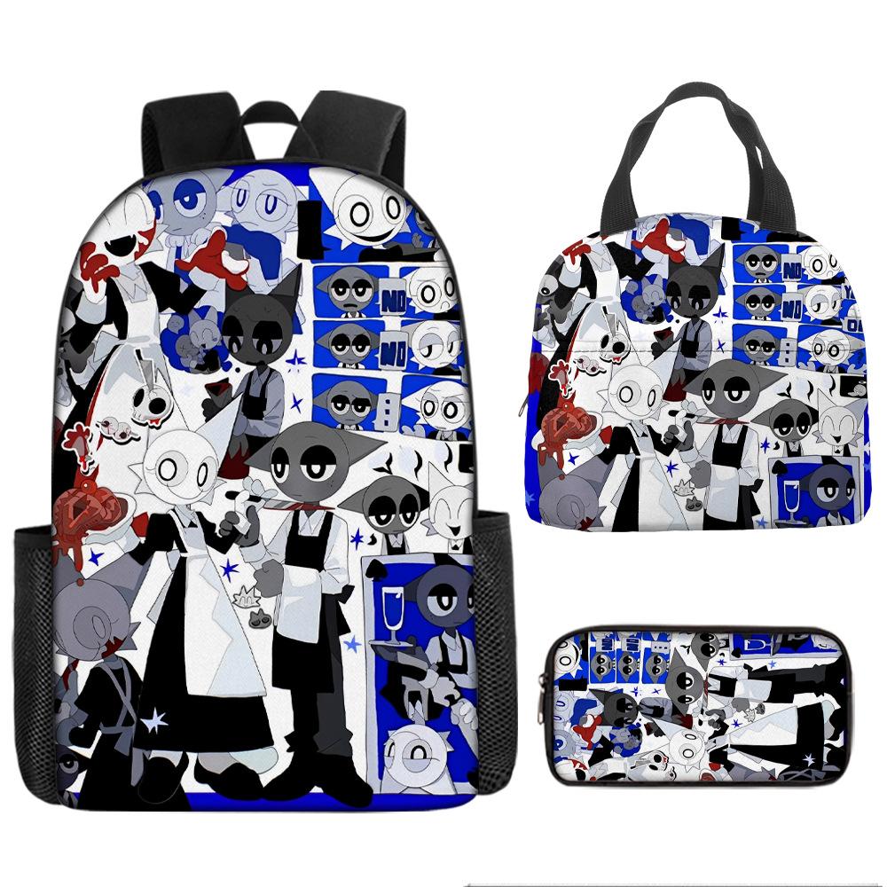 Rhythm Box Children's School Bag 1 piece minimum order new sprunki printed large-capacity campus student backpack
