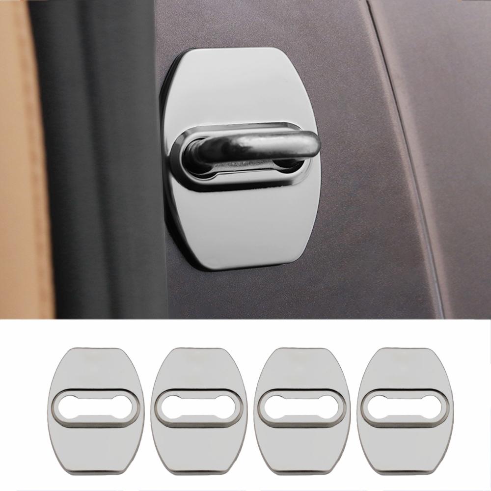 4PCS Car Door Lock Cover Case For Toyota chr Corolla Camry rav4 Yaris hilux prius avensis auris Prado verso fortuner Accessories