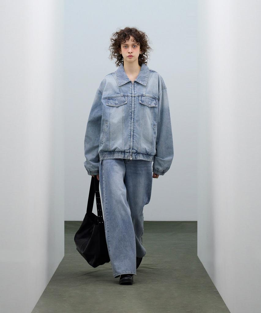 Standarderror 87-Stan119 [Classic] Vintage Washed Work Denim Jacket Snow Blue