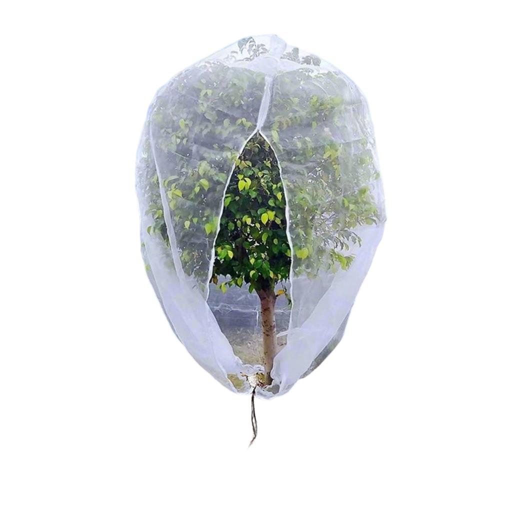 Copertura Rete Alberi da Frutto con Cerniera e Coulisse, Confezione da 2 1.8m x 1.8m Rete Barriera Insetti e Uccelli per Giardino, Rete da Giardino a Maglia Ultra Fine