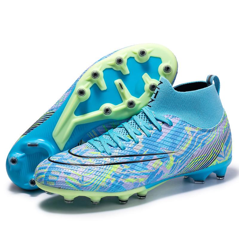 Mens Football Shoes New FG Wear-resistant Breathable Synthetic Grass Training Competition Football Boots for Man