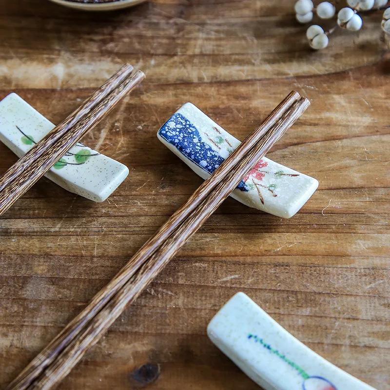 Keramisk spisepinneholder i japansk stil husholdnings skje/spisepinneholder restaurant hotell bordsservise underglasurfarge