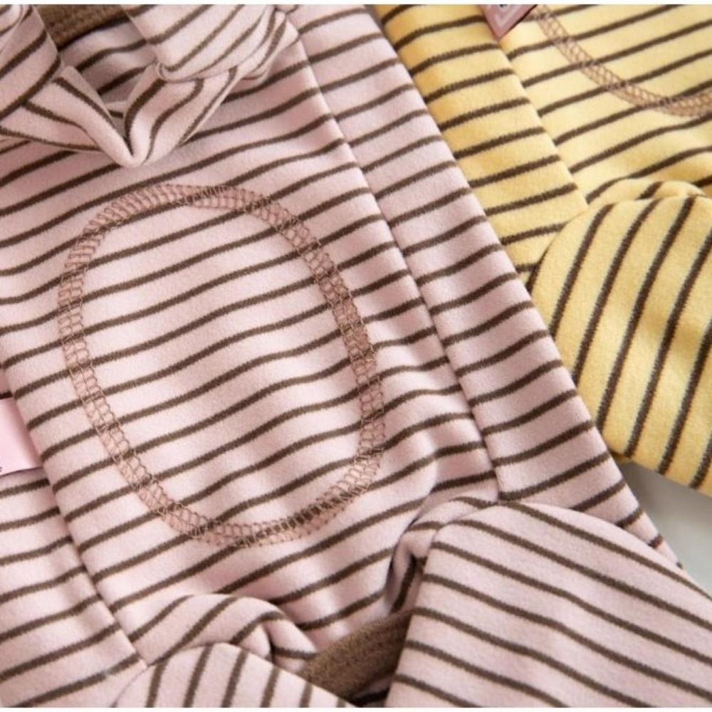 Elastic Four-Legged Dog Pajamas Soft Comfortable Dog Jumpsuit Long Sleeves Anti-licking Striped Dog Base Shirt Indoor Outfit