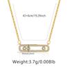 Collier Minimaliste Géométrique en Zirconium Chaîne Plaqué Or 18 Carats Choker Pour Femmes