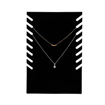 Schwarzer Flanell-Halsketten-Anhänger, Kette, Schmuck, Büste, Ausstellungsständer, Aufhänger, Halter