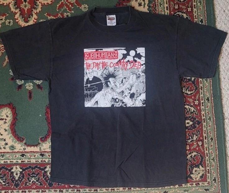Винтажная футболка Subhumans The Day The Country Died с концерта тура 1998 года XXXL