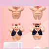 Funny Muscle Pig Plush Toy With Abs Cartoon Style Soft And Cuddly Great Gift For Friends And Kids 55cm Height