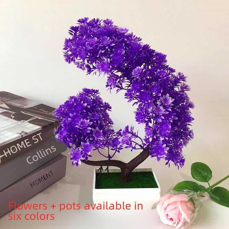 Blumen Künstliche Chrysantheme Grünpflanzen Bonsai Dekoration Schreibtisch