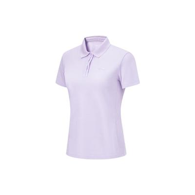 Camisa Polo Esportiva Casual Série Fitness Feminina tops Roxo-Claro APLU256-2