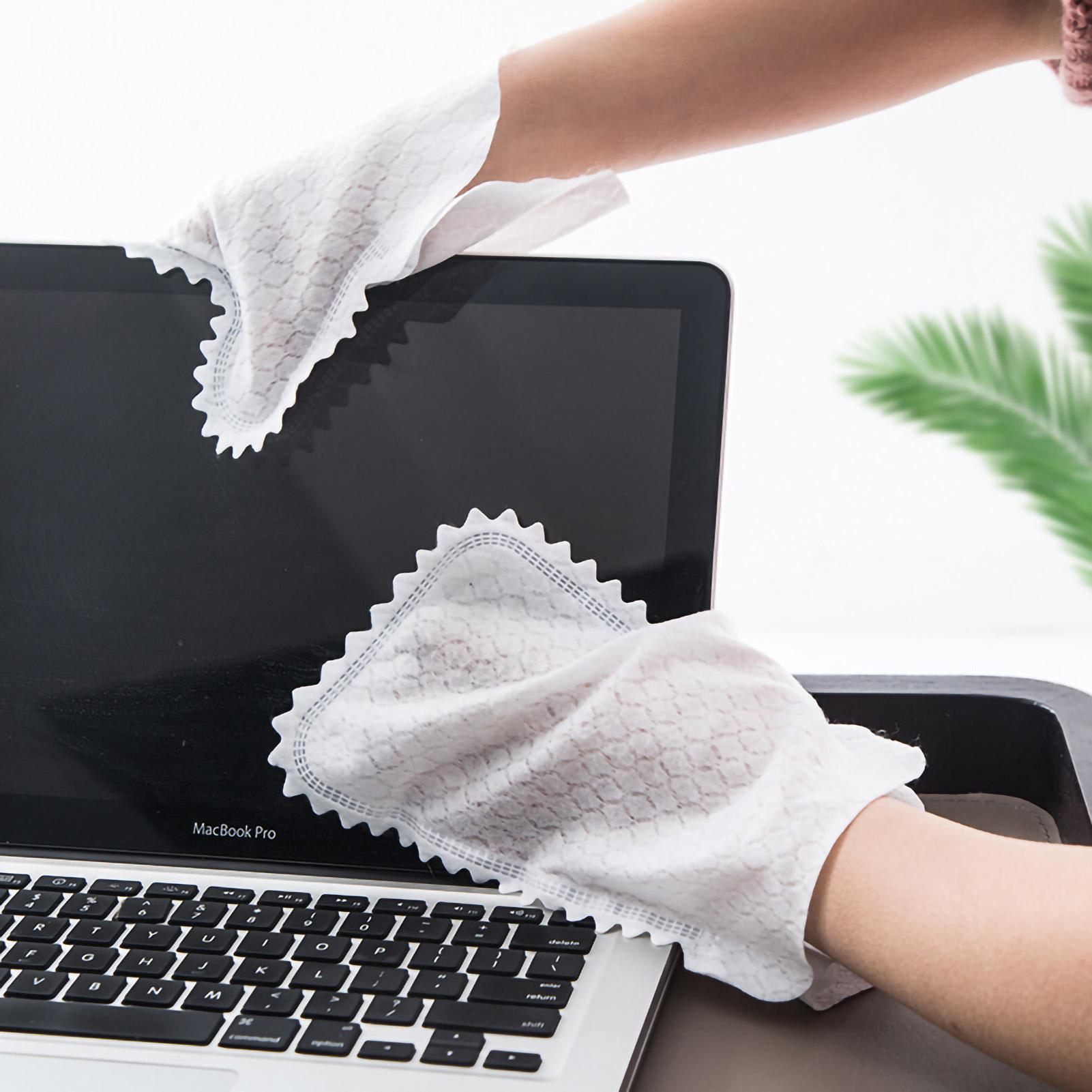 

20 Pcs Dusting Gloves Soft Skin Friendly Wet Dry Household Rags Polishing Dusting Dishwashing Gloves White белый