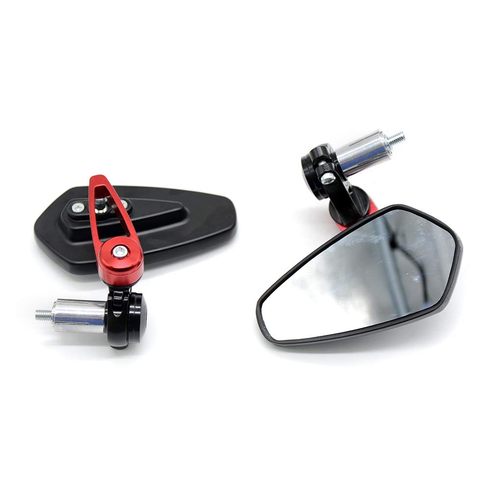 YIBO Universal 360° Adjustable Mirror for Motorcycles, Bar End Mirror, Bar End, Bike Mirror,