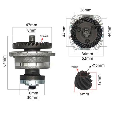 Black Color Angle Grinder Gear Power Tool Accessories Compatible With 100 Type