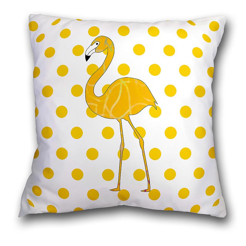 

Желтый Принт Наволочка Подушка Чехол Диван Автомобиль Дом Сад Украшение Bird