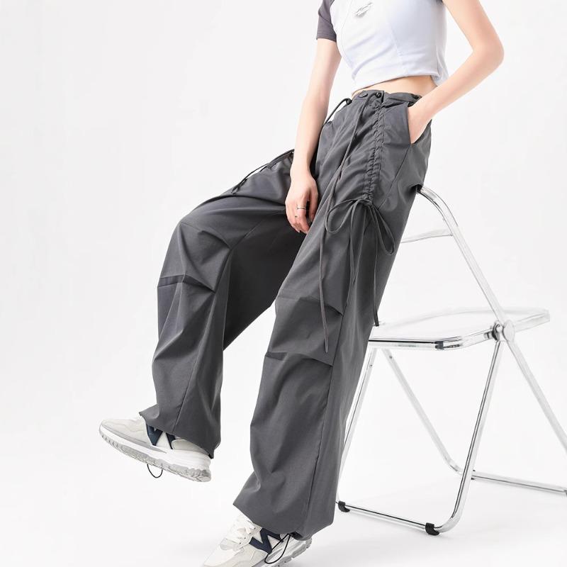 Latzhose mit Schleifenträgern Damen rosa Frühling neu schnelltrocknend lässige Hose klein lässige lange Hose