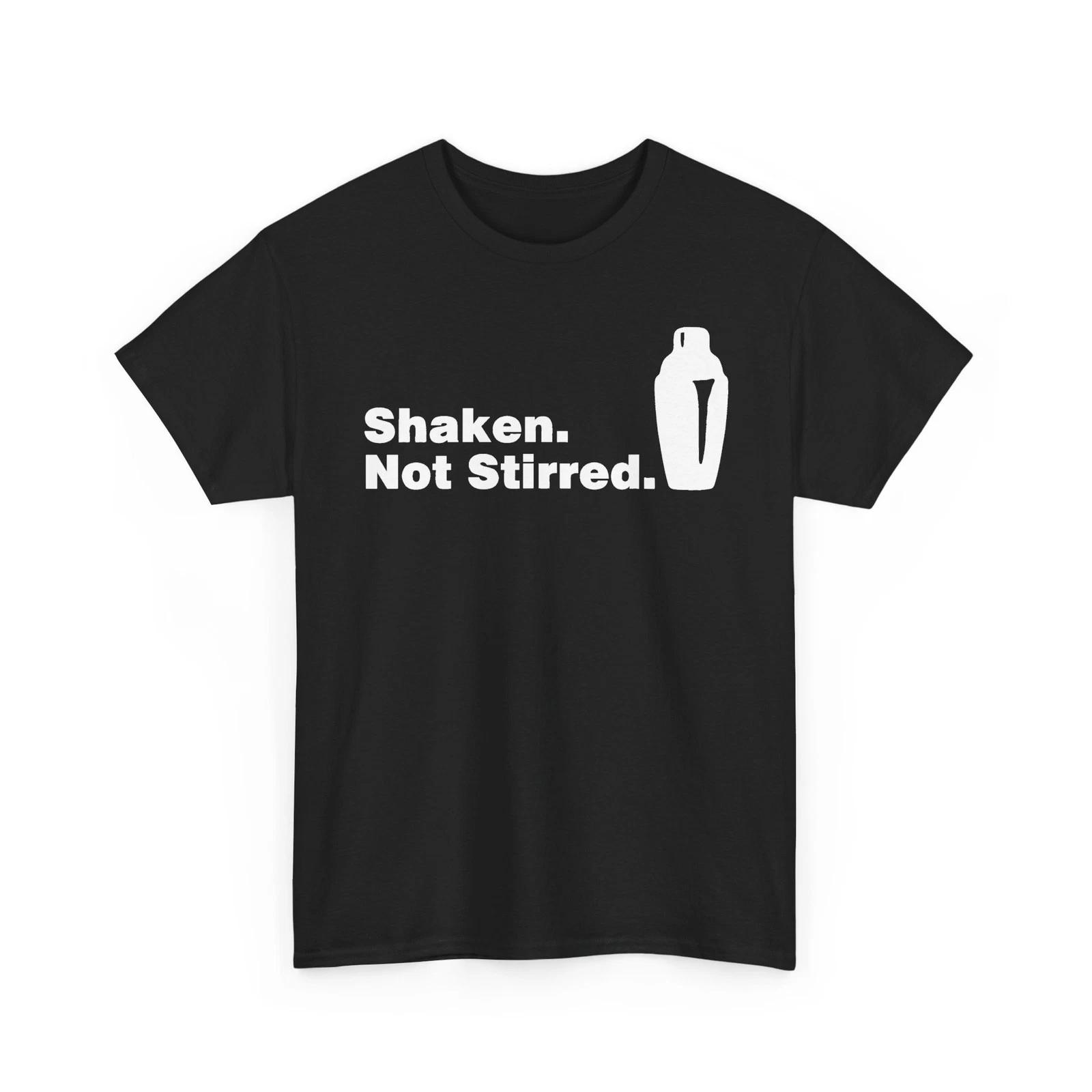Shaken Not Stirred 007 Martini Agent Unisex Heavy Cotton TShirt S