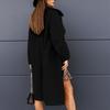 Women's Autumn And Winter Long-Sleeved Suit Collar Double-Breasted Neko Jacket