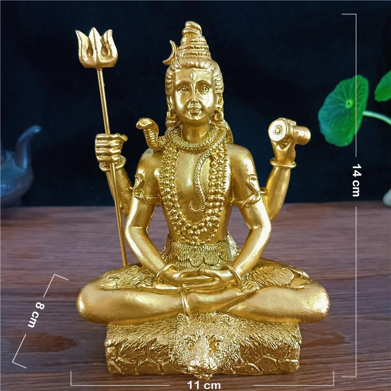 Jade Color Shiva Statue Hindu Ganesha Vishnu Buddha Figurine Sculpture Room Office Home Decoration India God Feng Shui Crafts
