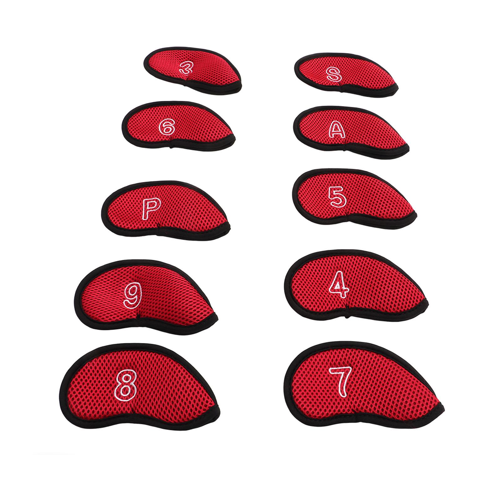 

10 шт. чехлов для клюшек для гольфа с номерами, водонепроницаемый защитный чехол для головы клюшки для гольфа для корта