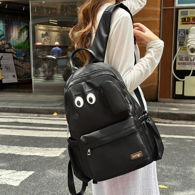 Schoolbag Cute Big Ears Puppy Backpack Outdoor Girl College Student Backpack Commuter Niche Personality Cartoon School Bag