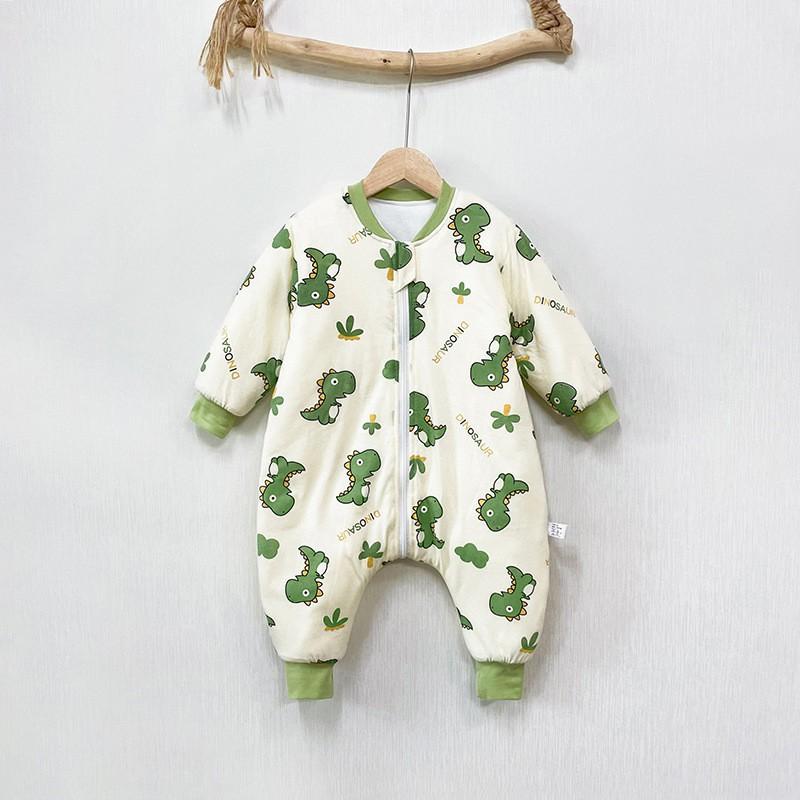 Thick Cotton Sleeping Bag Toddlers 1-3 Years Winter Warm Sleepwear 80-130cm Anti-Kick Belly Protection